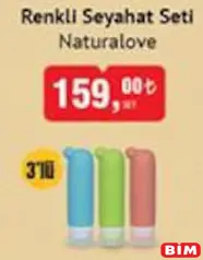 NATURALOVE RENKLİ SEYAHAT SETİ 3'LÜ NATURALOVE RENKLİ SEYAHAT SETİ 3'LÜ